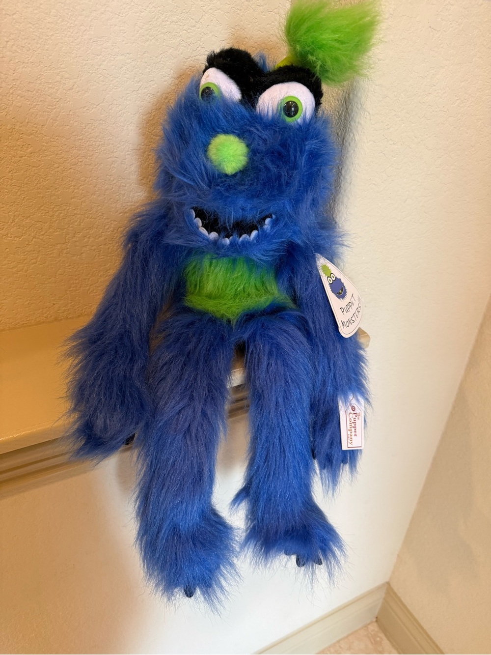 The Puppet Company Blue Monster Puppet NWT